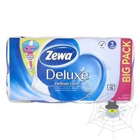 Toalettpapír ZEWA Deluxe 3 rétegű 16 tekercses Pure White