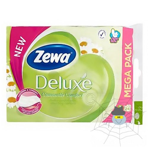 Toalettpapír ZEWA Deluxe 3 rétegű 24 tekercses Camomile