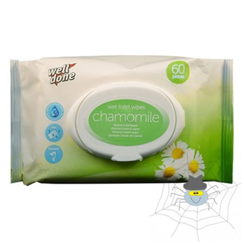 WELL DONE Chamomile nedves toalettpapír - 60 db/csomag