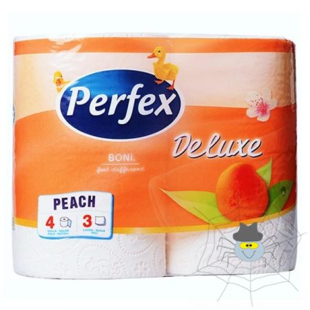 Toalett papír PERFEX Deluxe 3 rétegű 4 tekercses barack