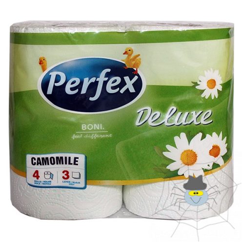 Toalett papír PERFEX Deluxe 3 rétegű 4 tekercses kamilla