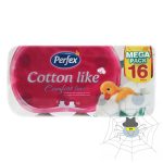  Toalett papír PERFEX Cotton Comfort Line 3 rétegű 16 tekercses