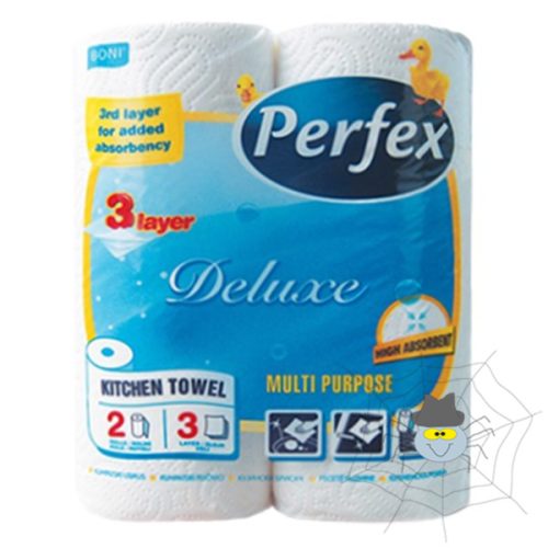 Kéztörlő tekercses háztartási PERFEX Boni 3 rétegű 2 tekercses