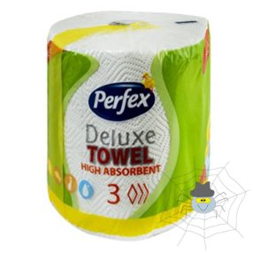   Kéztörlő tekercses háztartási PERFEX Deluxe 3 rétegű 150 lapos 1 tekercses