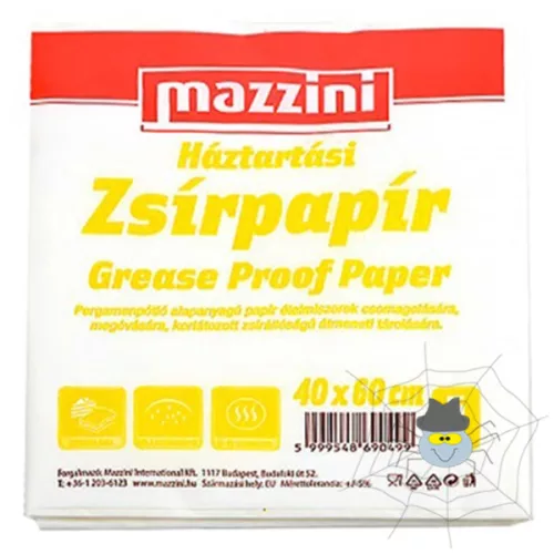 Zsírpapír MAZZINI 40x60cm 5 ív/csomag