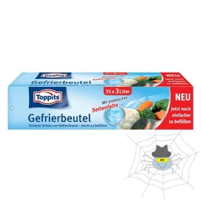 Mélyhűtő tasak TOPPITS 3L-es 35db/csomag