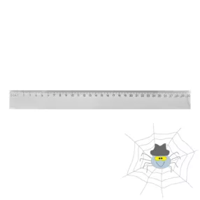 Átlátszó, műanyag, egyenes vonalzó - 30 cm