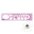 OPTIMA átlátszó sablon vonalzó 30 cm - pink