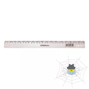 DONAU átlátszó, műanyag, egyenes vonalzó - 30 cm