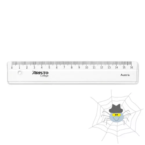 ARISTO College műanyag átlátszó - 16 cm