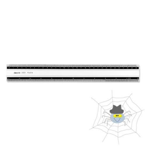 ARISTO alumínium vonalzó - 30 cm