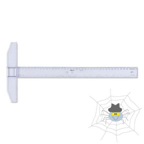 T-Vonalzó ARISTO fix fejjel 40 cm víztiszta