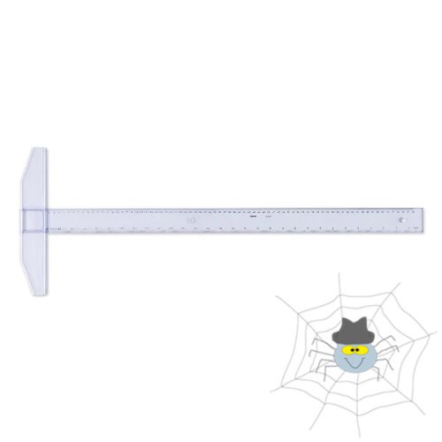 T-Vonalzó ARISTO fix fejjel 75 cm víztiszta