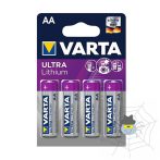 Elem micro VARTA Ultra Líthium AA 4-es
