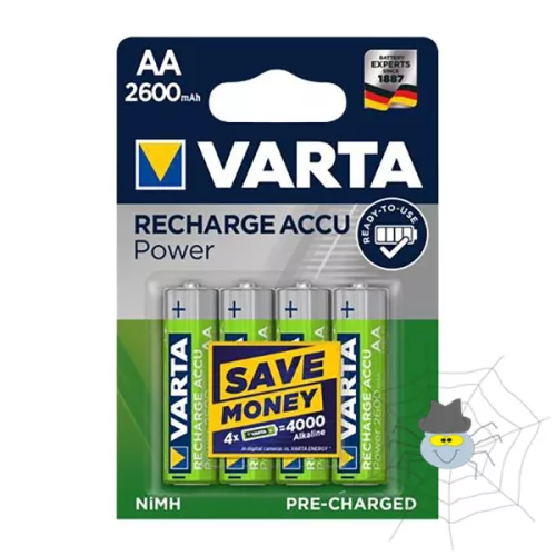 Elem ceruza tölthető VARTA Recharge Accu Power AA 4x2600 mAh
