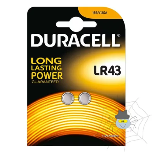 Elem gomb DURACELL LR43 2-es