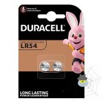 DURACELL LR54 gomb elem  1,5 V - 2 db/csomag