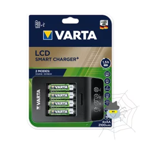 Akkumulátor töltő VARTA LCD Smart + 4 db AA 2100 mAh