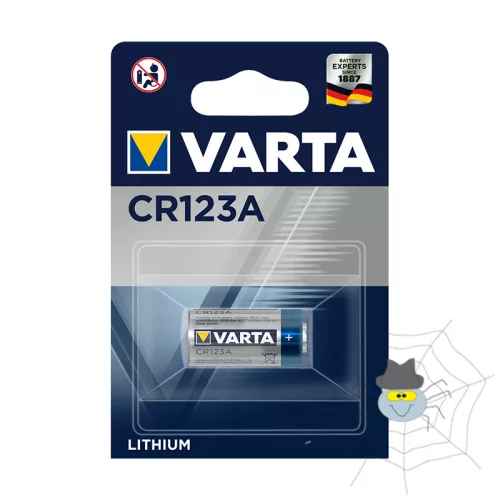 Elem gomb VARTA CR123 1-es