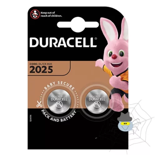Elem gomb DURACELL DL2025/CR2025 2-es