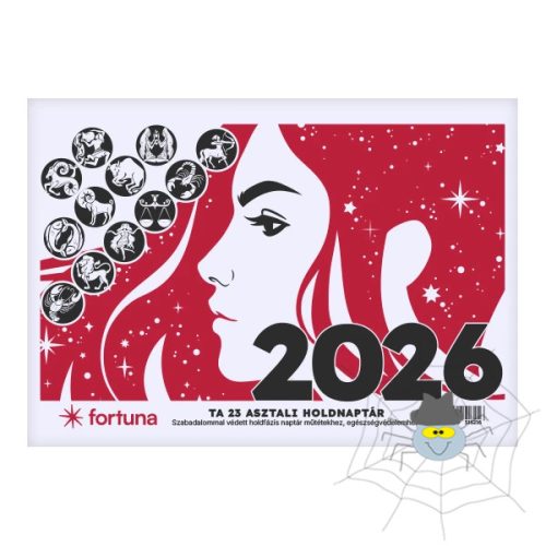 FORTUNA TA23 asztali naptár holdfázissal - 2026.
